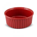Forma para Suflê 1,5L Mondoceram Gourmet 8cmx20cmx20cm Vermelho