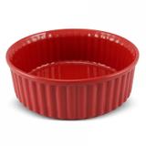 Forma para Suflê 2,5L Mondoceram Gourmet 8cmx24cmx24cm Vermelho