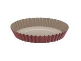 Forma para torta e bolo 22cm 1 0l brasil vermelho aluminio com revestimento antiaderente tramontina