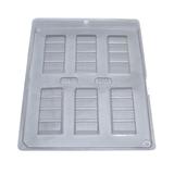 Forma PVC Tablete Médio c/6 Cavidades Ref.36 - BWB