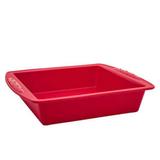 Forma quadrada de silicone vermelha - Euro