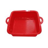 Forma quadrada de silicone vermelho / niazitex