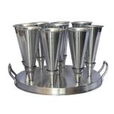 Forma Redonda Aluminio Para Pizza Cone 17cm com 9cones - Gastrobel