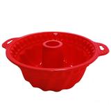 Forma redonda com centro silicone vermelho / niazitex