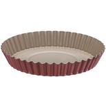 Forma Redonda Crespa para Bolo e Torta com Revestimento Antiaderente Brasil Tramontina - Cereja E Bege / 22 Cm