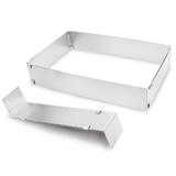 Forma Retangular Ajustável em Aço Inox Inoxidável 6118 - Kehome