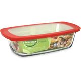 Forma Retangular Prática com Tampa Vermelho 28 cm - Marinex