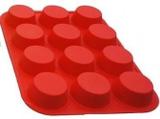 Forma Silicone Cupcake 12 Unidades-Petit Gateau Muffins - Utifácil