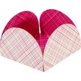 Forminha 4 Petalas Pink Xadrez - Atacadão das lembranças