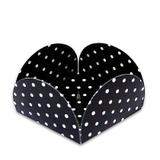 Forminha 4 Pétalas Pois Preto com 50 un. Miss Embalagens Rizzo Confeitaria