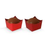 Forminha Cachepot Vermelha 24 unidades Cromus