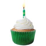 Forminha Cupcake Impermeável Metalizada Verde c/50 - Mago