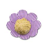 Forminha Flor Baixa Listrada Roxa 50 unidades Decorart
