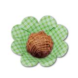 Forminha Flor Baixa Xadrez Verde 50 unidades Decorart