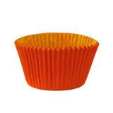 Forminha Impermeável para Cupcake Laranja 45 unidades - Festabox