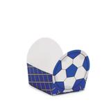 Forminha para Doces Bolinha de Futebol Azul 24 unidades Cromus - Festa express