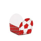 Forminha para Doces Bolinha de Futebol Vermelho 24 unidades Cromus - Festa express