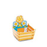 Forminha para Doces Vasinho de Flor Laranja e Azul 24 unidades Cromus - Festa express