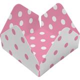 Forminha Quadrada P - 48 Unid - Rosa Bb E Branco - Atacadão das lembranças