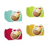 Forminhas Festa Havaiana Coco cores sortidas 12 unidades - Festabox