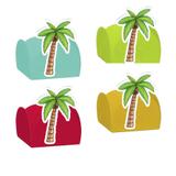 Forminhas Festa Havaiana Coqueiro cores sortidas 12 unidades - Festabox