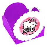 Forminhas para Doces Hello Kitty Roxa- 10 unds - Mz decoraçoes e festas