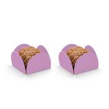 Forminhas para Doces Quadradas Lilás 50 unidades - Festabox
