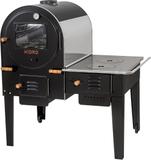 Forno A Lenha Com Fogão Preto - FHIFI-M - Mua commerce