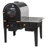 Forno A Lenha Hidro FHIFI-M Com Fogão Inox Interno 430 Preto