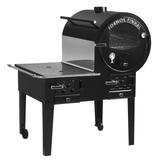 Forno A Lenha Industrial Pinhal 1-16 Fogão Acoplado 2 Bocas Preto