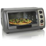 Forno Elétrico com Convecção Hamilton Beach Easy Reach 127V Prata Porta Giratória