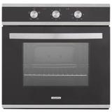 Forno Elétrico de Embutir Tramontina Glass Brasil B 60 F3 Vidro Temperado Preto 3 Funções 57 L