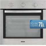 Forno eletrico de embutir tramontina new inox cook 60 f5+ 220v