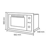 Forno Elétrico Nardelli De Embutir Espelhado 45L N450 127V