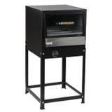Forno Industrial a Gás com Cavalete Preto Médio - Cristalaço