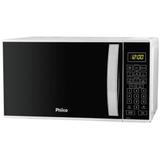 Forno Micro-ondas 21L Philco PMO21P com Iluminação Interna e 10 Níveis de Potência Preto e Branco - Britânia