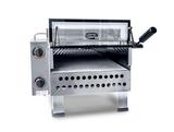 Forno Pizza Industrial à Gás 43x43 de Mesa em Aço Inox Com Infravermelho e Pedra Refratária - Cristal aço