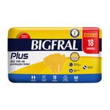 Fralda Adulta Bigfral Plus M - 18 Unidades