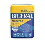 Fralda Bigfral Noturna Media Combo Fardo Com 8 Pacotes