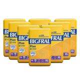 Fralda Bigfral Plus Extra Grande Combo Fardo Com 8 Pacotes