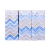 Fralda de pano chevron azul - Incomfral