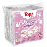 Fralda De Pano Menina Luxo Topz Baby Cremer 15un