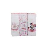 Fralda de pano minnie bordada - Minasrey