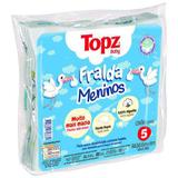 Fralda de pano topz cremer c/5 menino