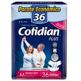 Fralda descartável adulto cotidian plus m com 36 unids - Softys