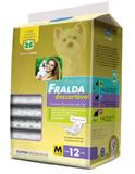 Fralda Descartável para Cachorro - Tam M - Pacote com 12 Unidades - American pets