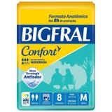 Fralda Geriátrica Bigfral Confort M Com 8 Unidades