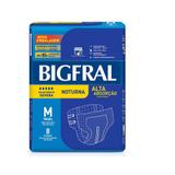 Fralda Geriátrica Bigfral Noturna Média 8 Unidades