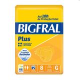 Fralda geriatrica bigfral plus g c/8