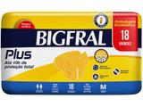Fralda Geriatrica Bigfral Plus M - 18 Unidades